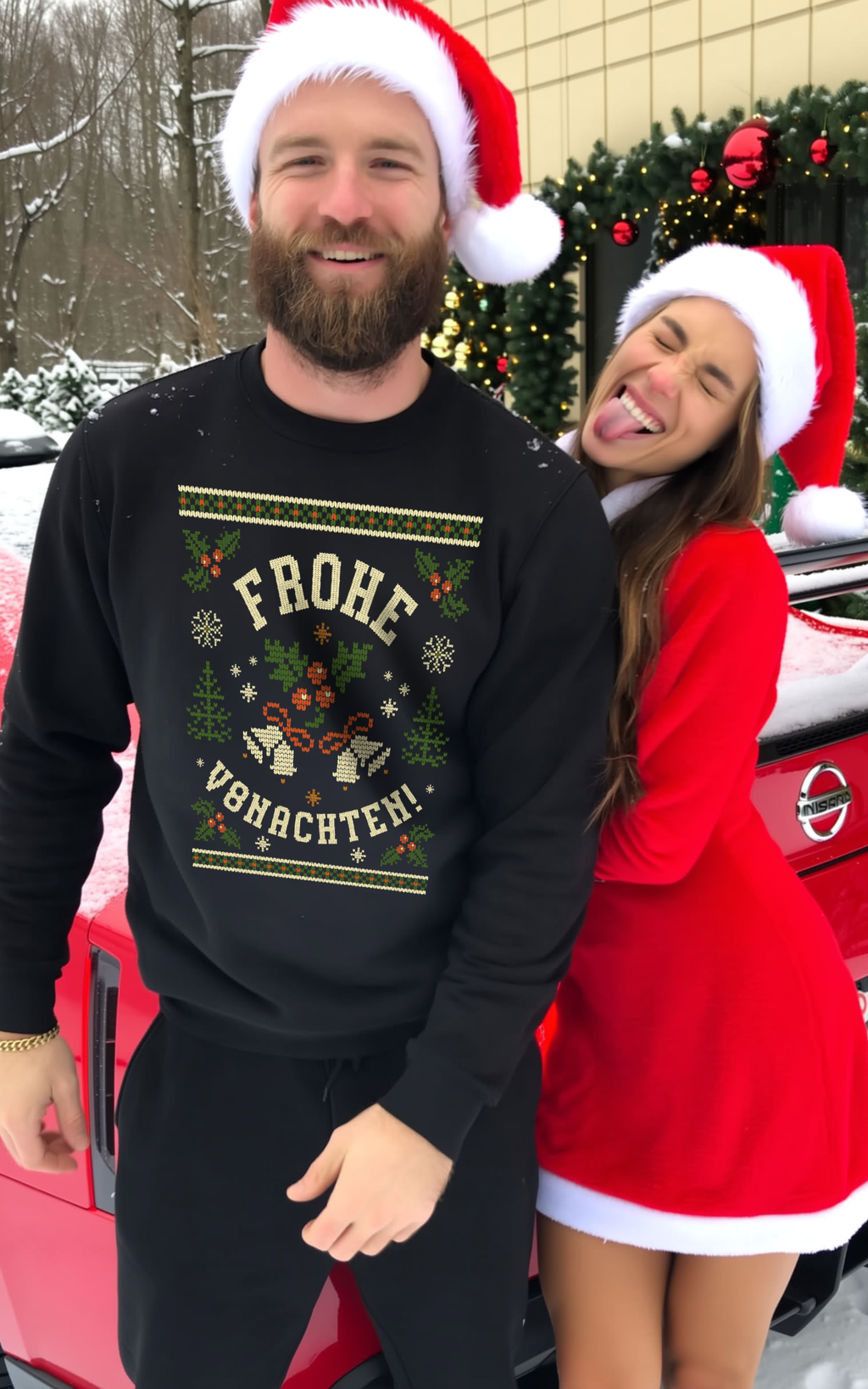 Frohe V8nachten - CHRISTMAS SWEATER UNISEX