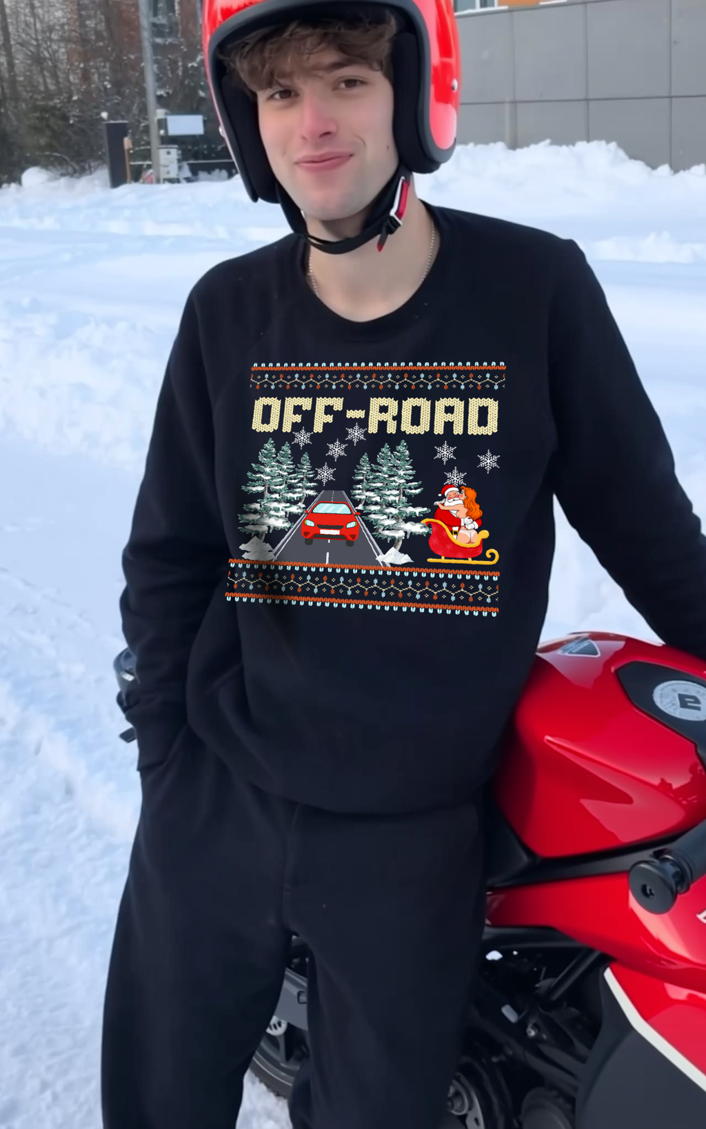OFF - ROAD - CHRISTMAS SWEATER UNISEX